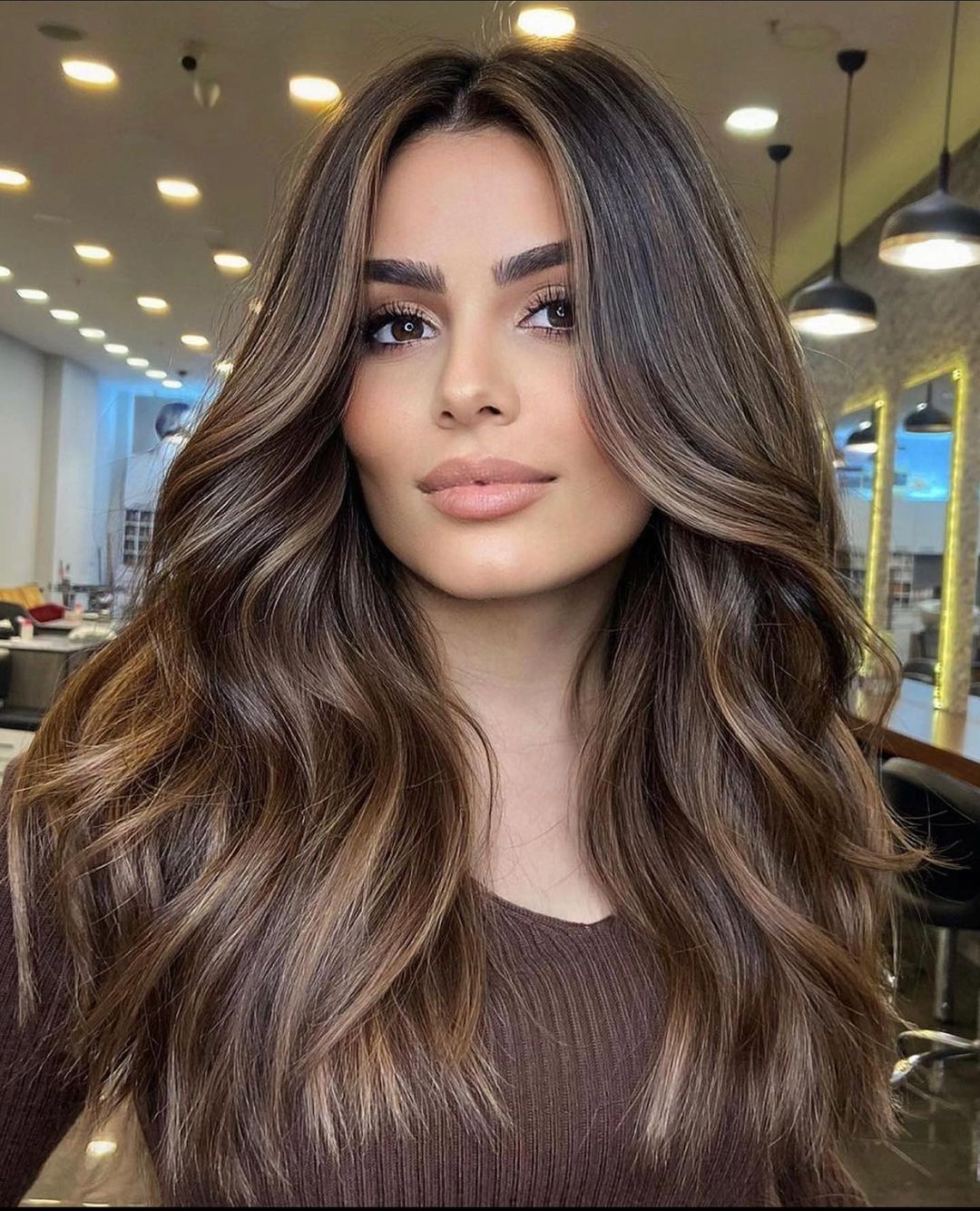 Bronze Brown Balayage for Brunettes